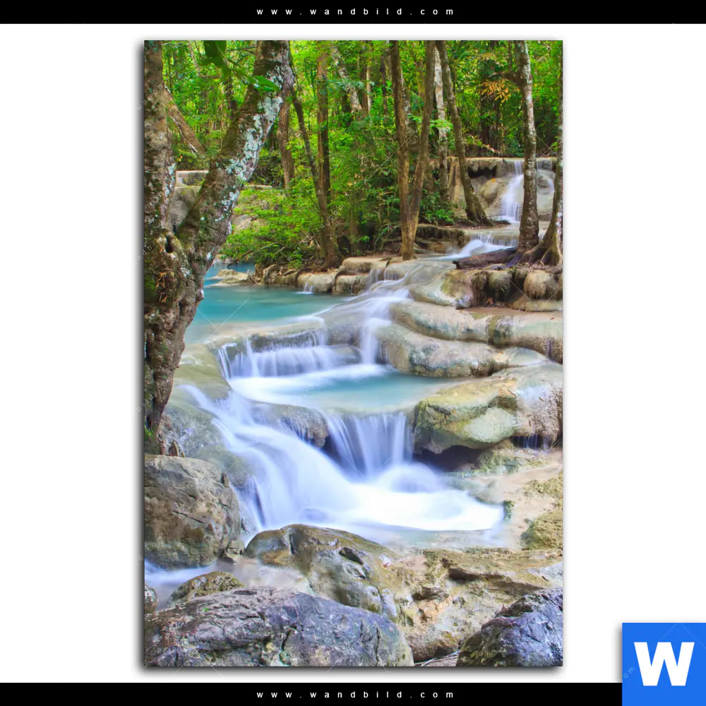 Acrylglasbild | Exotischer Wasserfall | Hochformat - Image 2