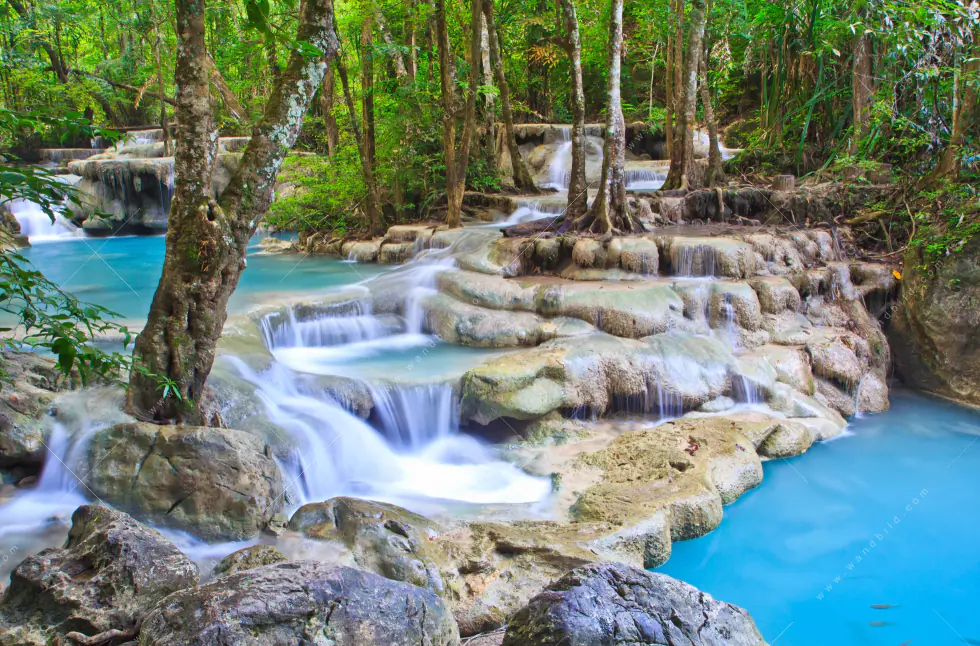 Acrylglasbild | Exotischer Wasserfall | Hochformat - Image 5