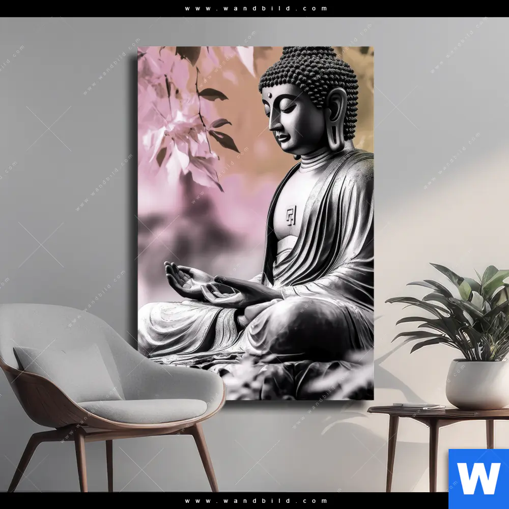 Leinwandbild | Buddha in stiller Harmonie | Hochformat