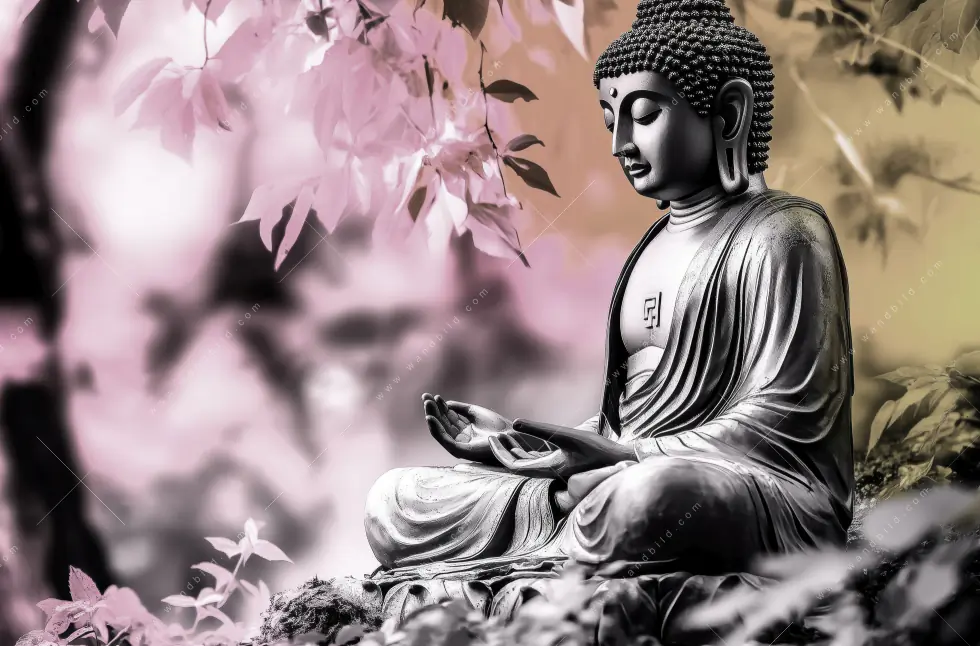 Leinwandbild | Buddha in stiller Harmonie | Hochformat - Image 5