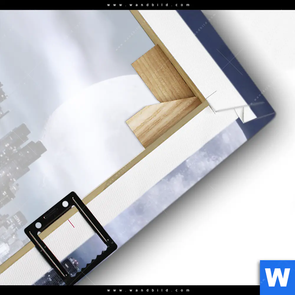 Leinwandbild | Manhattan - Giganten im Silberlicht | Hochformat - Image 3