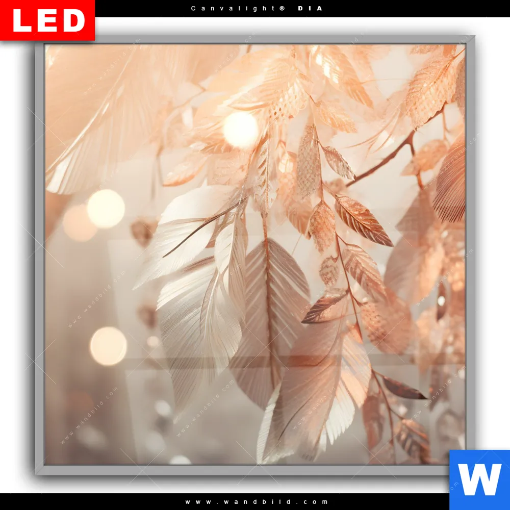 Leuchtbild Acrylglas Canvalight® DIA | Blätter im Sonnenlicht | Quadrat - Image 2