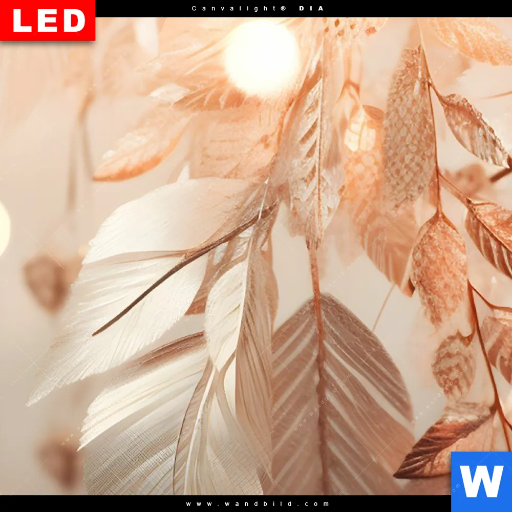 Leuchtbild Acrylglas Canvalight® DIA | Blätter im Sonnenlicht | Quadrat - Image 4
