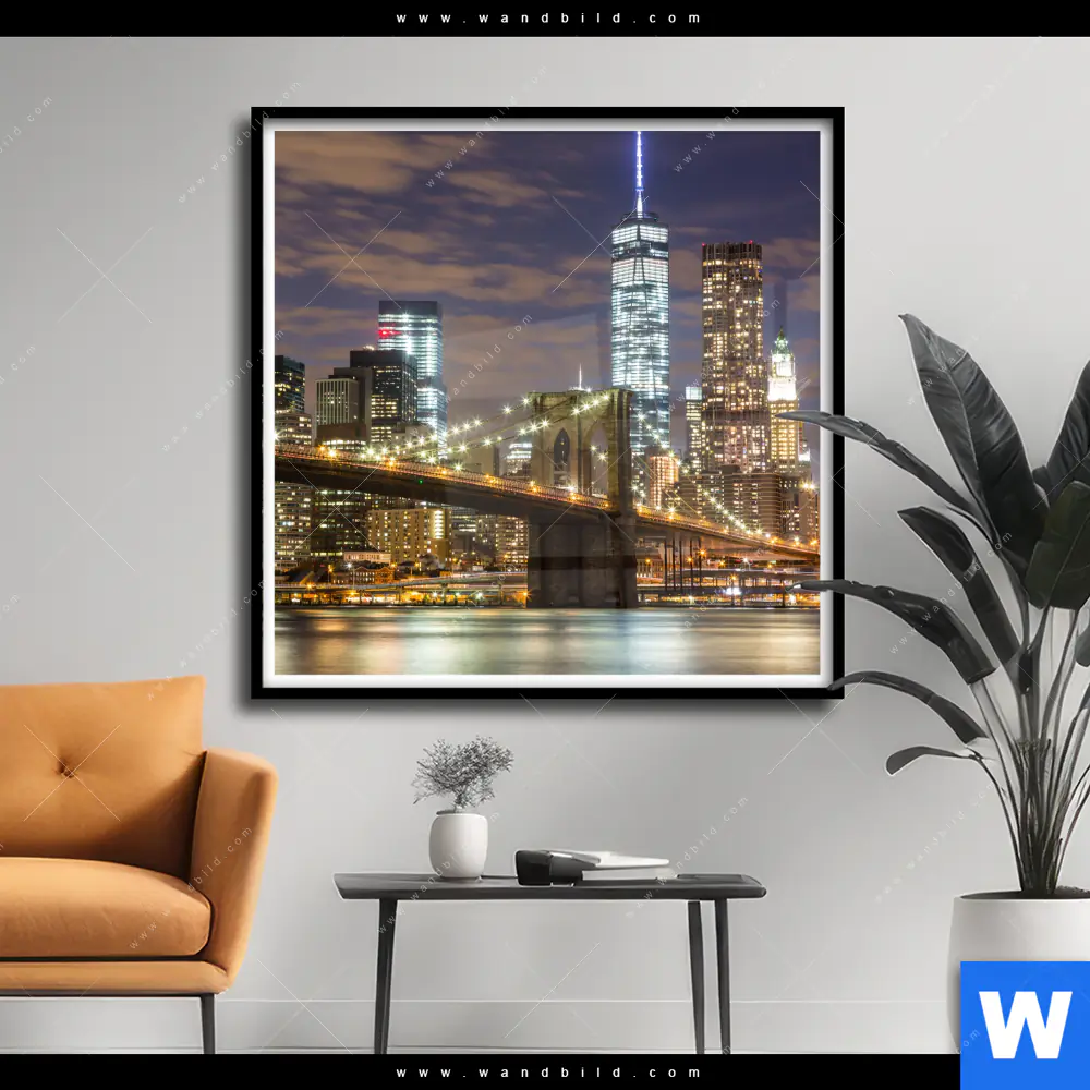 Poster | Stadtlichter New York | Quadrat