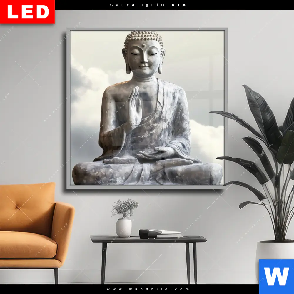 Wechselmotiv Acrylglas Canvalight® DIA | Buddha - Ruhe des Seins | Quadrat