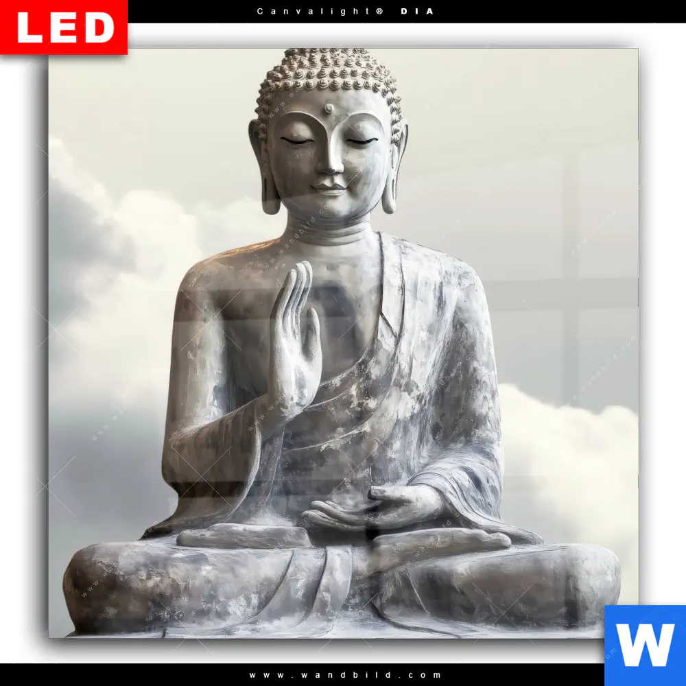 Wechselmotiv Acrylglas Canvalight® DIA | Buddha - Ruhe des Seins | Quadrat - Image 2