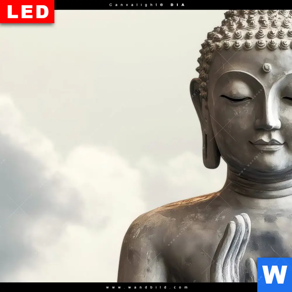 Wechselmotiv Acrylglas Canvalight® DIA | Buddha - Ruhe des Seins | Quadrat - Image 4